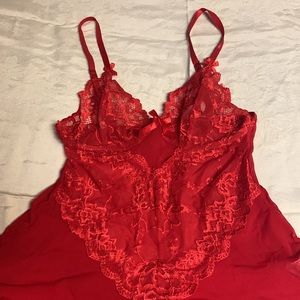 Intimates Sleepwear Red Lace Lingerie Poshmark